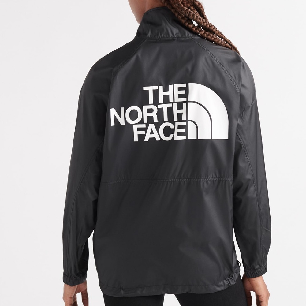 The North Face Graphic Windbreaker Black White F14